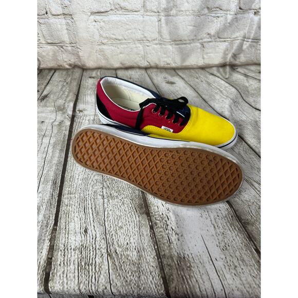 Vans Authentic OTW Color Block Suede Blue Yellow Red Shoes, Sz M’s 7.5/ W's 9 - Picture 7 of 7
